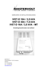 Mastervolt IVET-D 16A/3,5 kVA-MT Gebruikers- En Installatiehandleiding