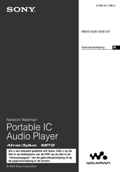 Sony Walkman NW-E103 Gebruiksaanwijzing