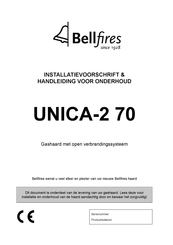 Bellfires UNICA-2 70 Installatievoorschrift En Handleiding Voor Onderhoud