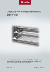Miele DG 2740 Gebruiks- En Montagehandleiding