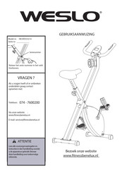 Weslo WLIVEX33214.0 Gebruiksaanwijzing