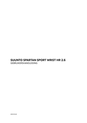 Suunto Spartan Sport Wrist HR Gebruikershandleiding