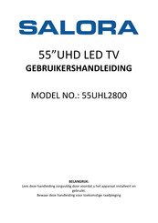 Salora 55UHL2800 Gebruikershandleiding