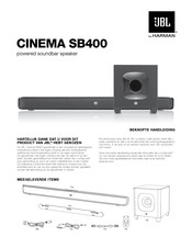 Harman JBL CINEMA SB400 Beknopte Handleiding
