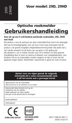 Kidde 29HD Gebruikershandleiding