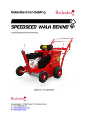Redexim SPEEDSEED WALK BEHIND Gebruikershandleiding