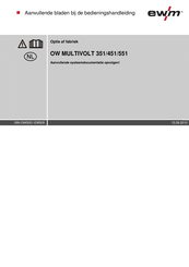 EWM OW MULTIVOLT 351 Handleiding