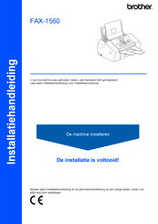 Brother FAX-1560 Installatiehandleiding