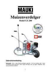 Mauki GX 200 Gebruikshandleiding