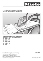 Miele B 2826 Gebruiksaanwijzing