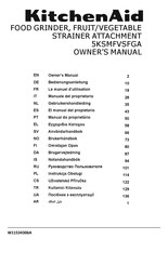 KitchenAid 5KSMFVSP Gebruikershandleiding