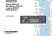 Bosch Blaupunkt San Marino RCR 127 Gebruiksaanwijzing