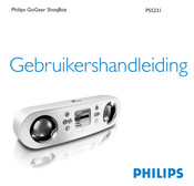 Philips GoGear ShoqBox PSS231 Gebruikershandleiding