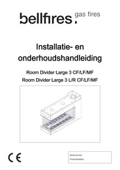 Bellfires Room Divider Large 3 R CF Installatie- En Onderhoudshandleiding