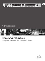 Behringer ULTRAMATCH PRO SRC2496 Gebruiksaanwijzing