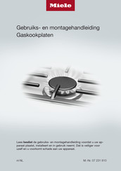 Miele KM 2051 Gebruiks- En Montagehandleiding