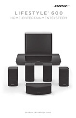 Bose Lifestyle 600 Gebruikershandleiding