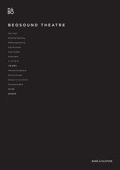 Bang & Olufsen BEOSOUND THEATRE Gebruikershandleiding