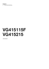 Gaggenau VG415115F Gebruikershandleiding