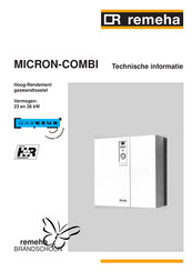 REMEHA MICRON-COMBI 23 Handleiding