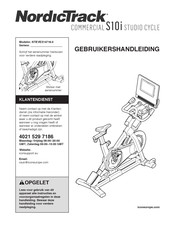 NordicTrack Commercial S10i studio cycle Gebruikershandleiding