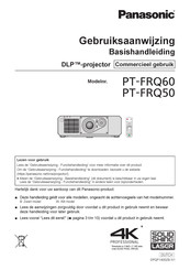 Panasonic PT-FRQ50 Gebruiksaanwijzing