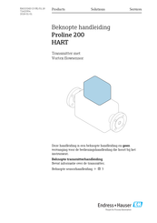 Endress+Hauser Proline 200 Beknopte Handleiding