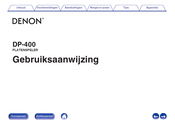Denon DP-400 Gebruiksaanwijzing