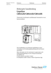Endress+Hauser Liquiline CM444R Beknopte Handleiding