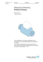 Endress+Hauser Proline Promass Beknopte Handleiding