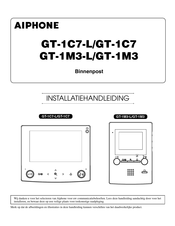 Aiphone GT-1M3 Installatiehandleiding