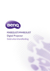 BenQ MX852UST Gebruikershandleiding