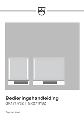 V-ZUG GK17TIYSZ Bedieningshandleiding