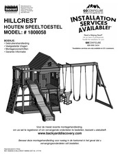 Backyard Discovery HILLCREST 1808058 Gebruikershandleiding