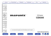 Marantz CD6006 Gebruiksaanwijzing