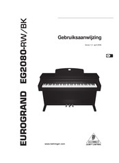 Behringer EUROGRAND EG2080-RW Gebruiksaanwijzing