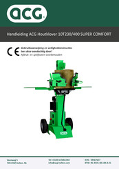 ACG 10T230/400 SUPER COMFORT Gebruiksaanwijzing En Veiligheidsinstructies