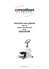 Emotion Fitness motion stair 600 med Instructies Voor Gebruik