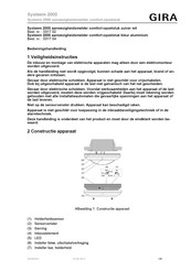 Gira Systeem 2000 Bedieningshandleiding