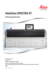 Leica HistoCore SPECTRA ST Gebruiksaanwijzing