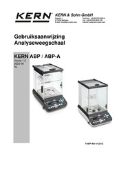 KERN TABP 135-5M-A Gebruiksaanwijzing