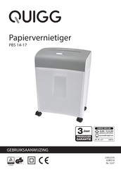 QUIGG 5237 Gebruiksaanwijzing