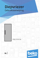 Beko RFNE 270 K21 W Gebruiksaanwijzing