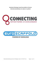 Knowledge Euroscaffold 135 Gebruikershandleiding