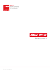 Altrad Rotax Gebruiksaanwijzing