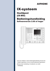 Aiphone IX-systeem Bedieningshandleiding