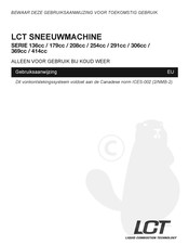 LCT 208cc Series Gebruiksaanwijzing