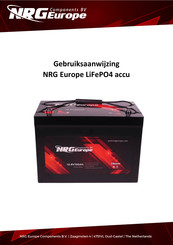 NRG LiFePO4 Gebruiksaanwijzing
