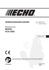 Echo HCA-2400 Gebruikshandleiding