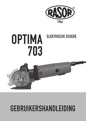 RASOR OPTIMA 703 Gebruikershandleiding